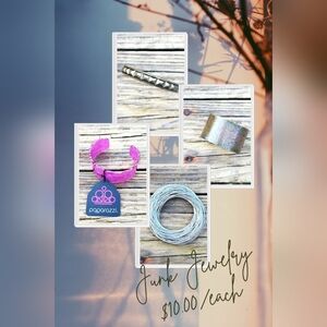 80s Junk Jewelry...Bangles, Studs, Retro, Vintage Bracelets